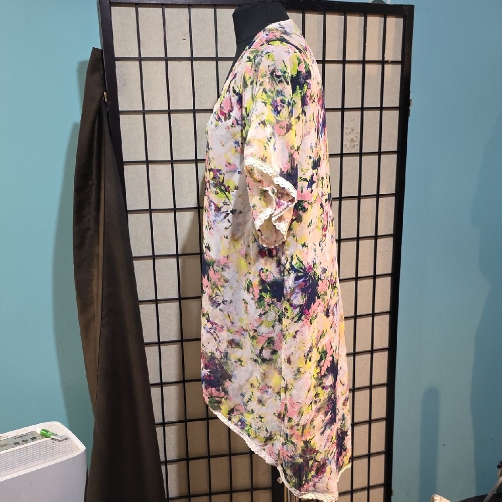 Chic Happens Multicolor Open Cardigan - Picture 3 of 7